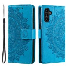  Samsung Galaxy A35 5G Fodral Mandala L&auml;der Bl&aring; - Teknikhallen.se