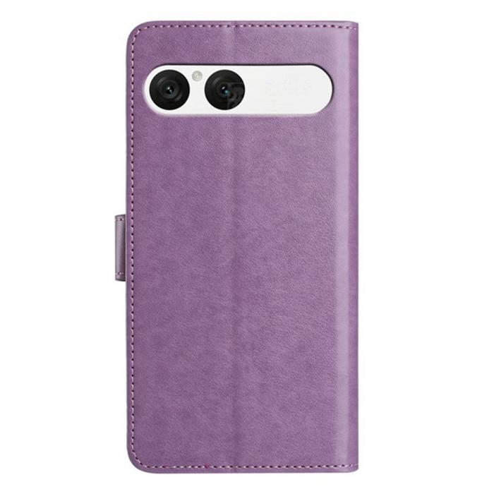 Bild 2,  Sony Xperia 10 VII Fodral Multifunktionellt Läder Lila - Teknikhallen.se