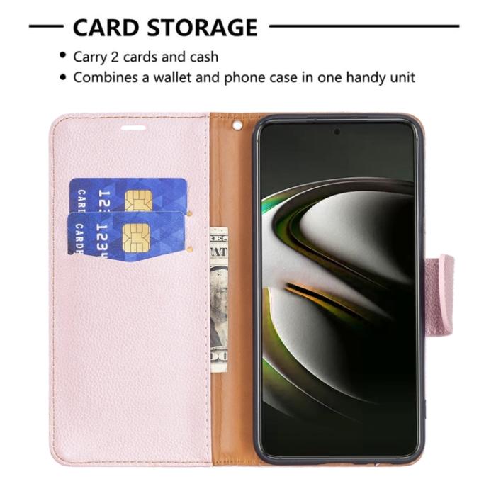 Bild 5,  Samsung Galaxy S22 Fodral Litchi Shark Roséguld - Teknikhallen.se