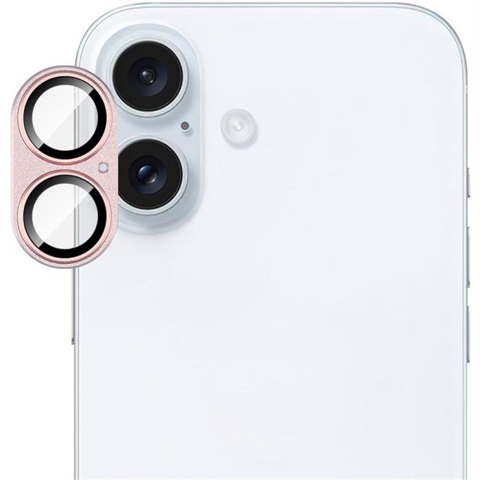 Bild 6, IMAK IMAK iPhone 16/16 Plus Linsskydd Rosa - Teknikhallen.se