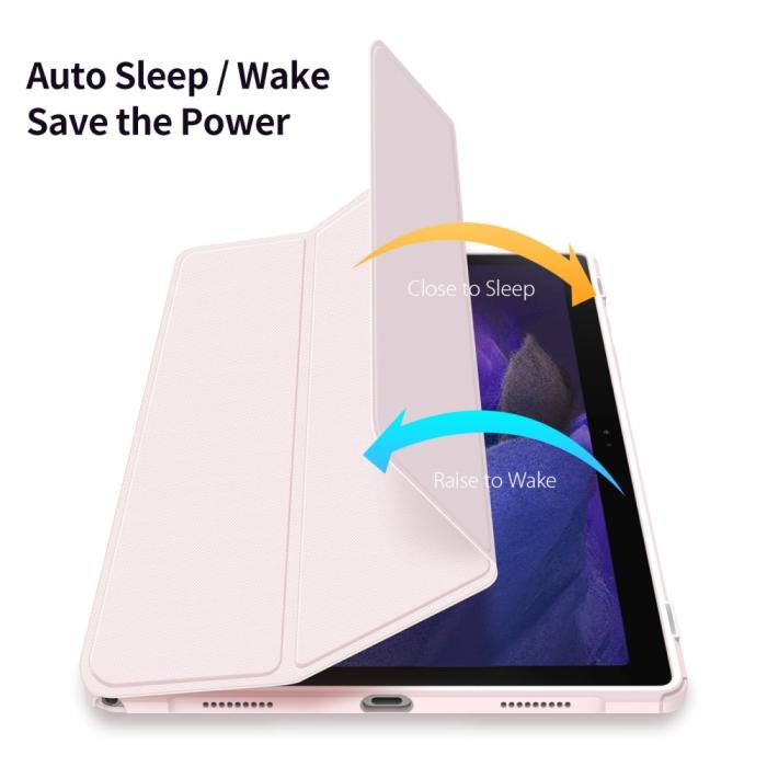 Bild 6, DUX DUCIS DUX DUCIS Samsung Galaxy Tab A8 10.5 (2021) Ljus Rosa Fodral TOBY Tri-Fold - Teknikhallen.se