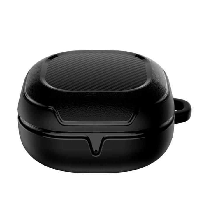 Bild 4, Tech-Protect Tech-Protect Galaxy Buds FE/2 PRO/2/LIVE/PRO Fodral Rough Carbon Svart - Teknikhallen.se