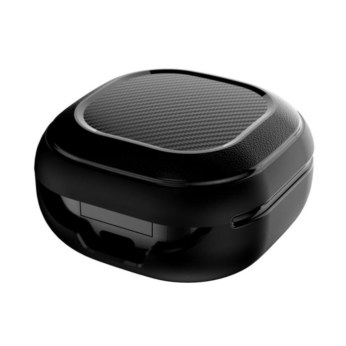 Bild 5, Tech-Protect Tech-Protect Galaxy Buds FE/2 PRO/2/LIVE/PRO Fodral Rough Carbon Svart - Teknikhallen.se