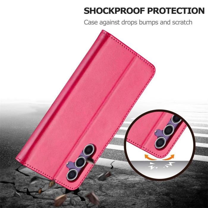 Bild 6, LC.IMEEKE LC.IMEEKE Samsung Galaxy A16 Fodral Läder Rosa - Teknikhallen.se