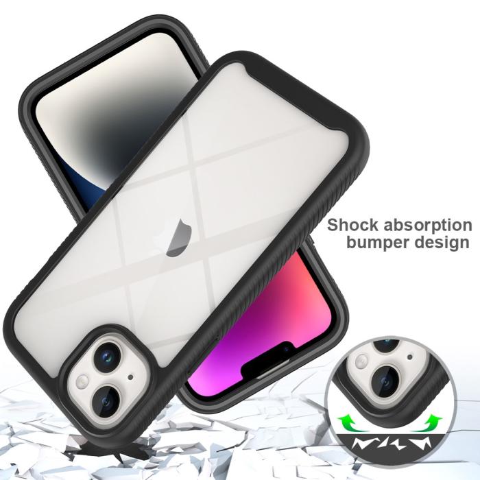 Bild 6,  iPhone 15 Plus Skal Shockproof Med Frontram Mörk Blå - Teknikhallen.se