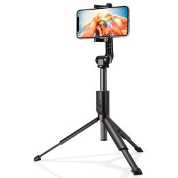 Spigen Spigen 77 cm Bluetooth Selfiestick Tripod Svart - Teknikhallen.se