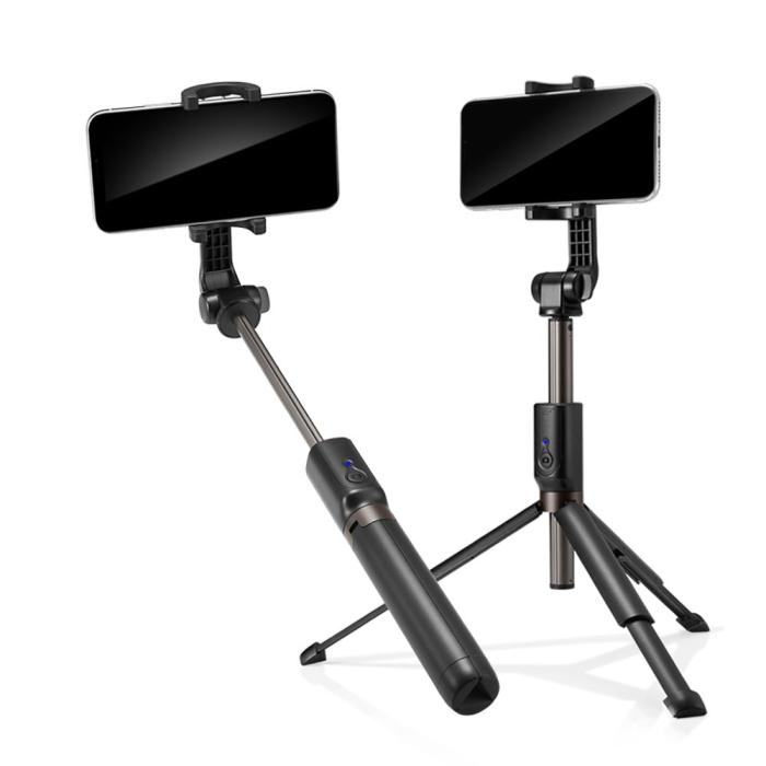 Bild 3, Spigen Spigen 77 cm Bluetooth Selfiestick Tripod Svart - Teknikhallen.se
