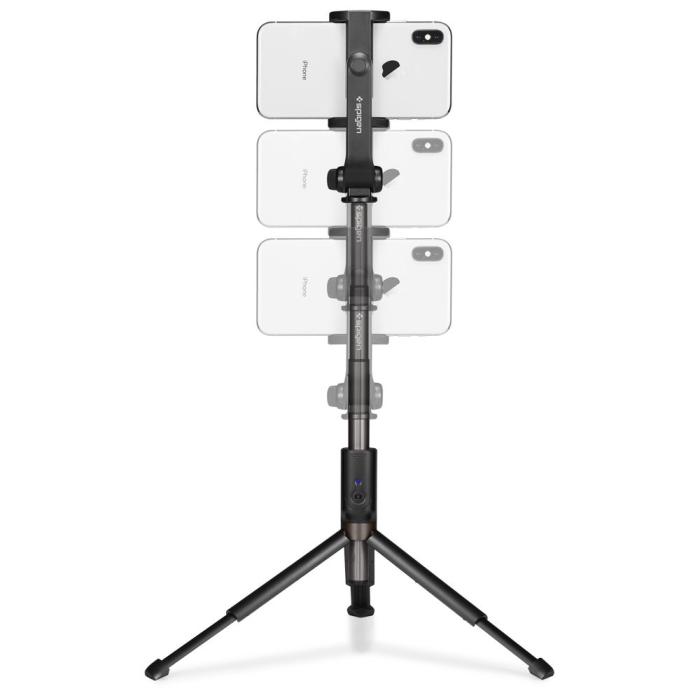 Bild 4, Spigen Spigen 77 cm Bluetooth Selfiestick Tripod Svart - Teknikhallen.se