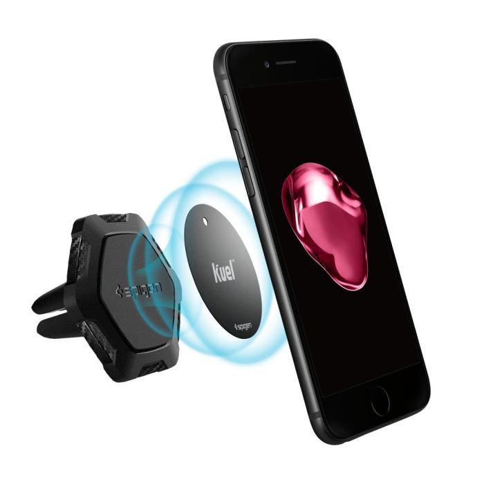 Bild 3, Spigen Spigen Ventilation Magnetisk Mobilhållare Svart - Teknikhallen.se