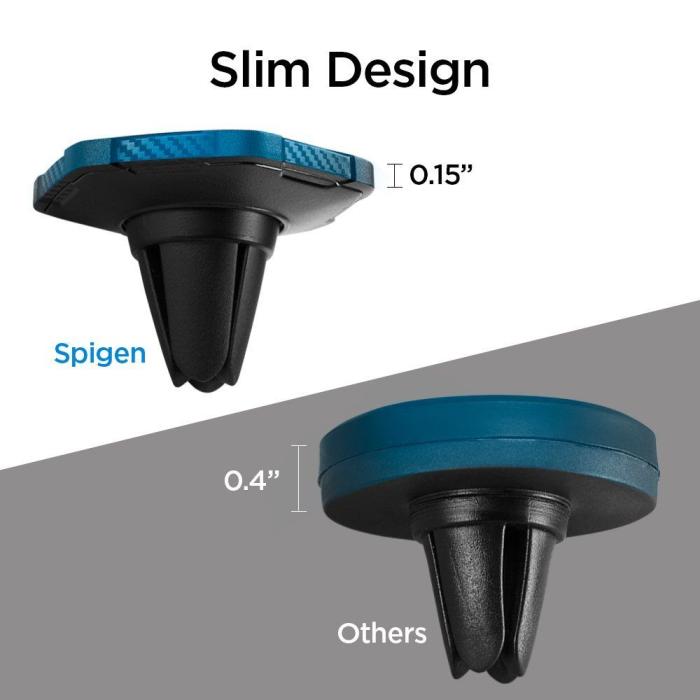 Bild 4, Spigen Spigen Ventilation Magnetisk Mobilhållare Svart - Teknikhallen.se