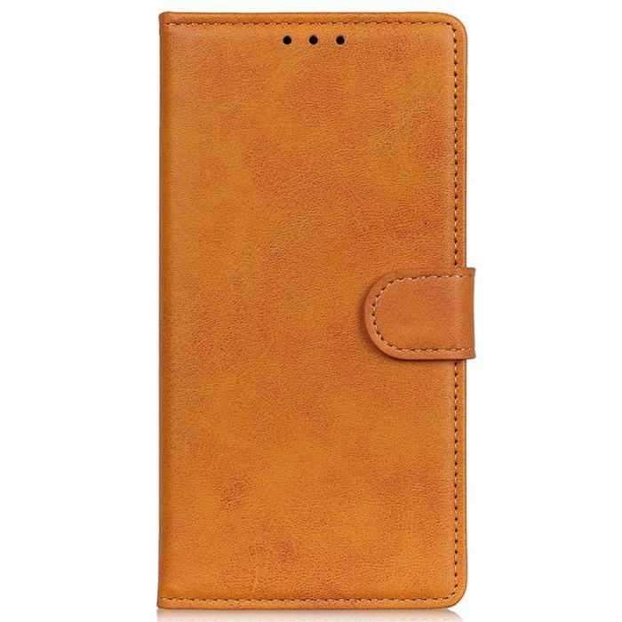 Bild 6,  Samsung Galaxy S24 Fodral Solid Läder Brun - Teknikhallen.se