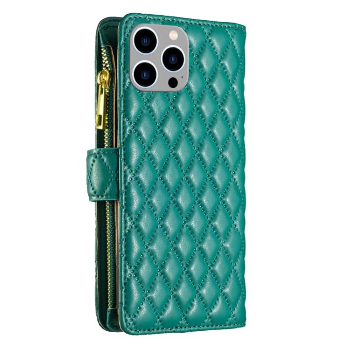 Bild 3,  iPhone 15 Pro Max Fodral Diamond Multifunktionell Grön - Teknikhallen.se