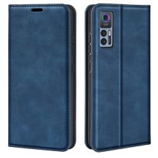  TCL 30+ (2022) Fodral Retro Flip L&auml;der Bl&aring; - Teknikhallen.se