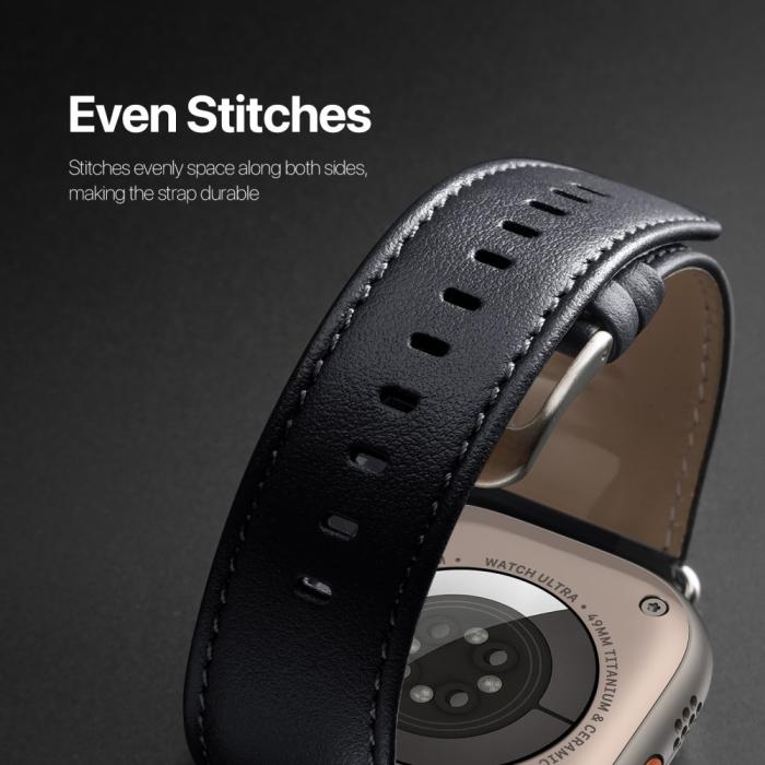 Bild 6, DUX DUCIS DUX DUCIS Apple Watch 38/40/41/42 mm mm Armband Äkta Läder - Teknikhallen.se