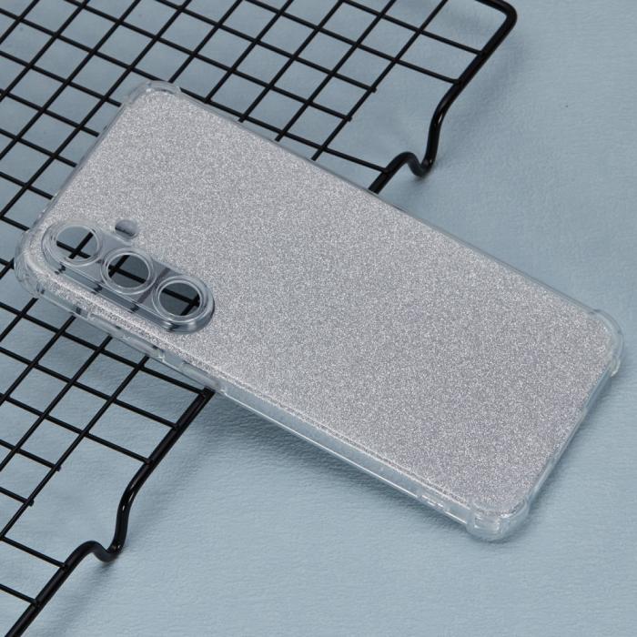 Bild 2,  Samsung Galaxy S24 FE Skal Glitter Silver - Teknikhallen.se