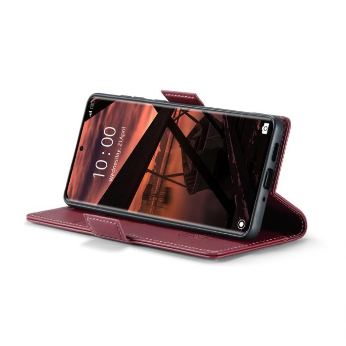Bild 4, CASEME CASEME Redmi Note 14 Pro/Pro Plus 5G Fodral RFID Läder Röd - Teknikhallen.se