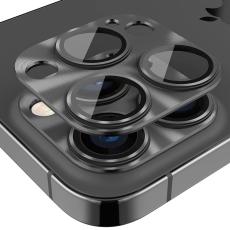 ENKAY ENKAY iPhone 15 Pro / 15 Pro Max Linsskydd Aluminium H&auml;rdat Glas - Teknikhallen.se