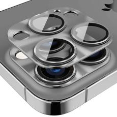 ENKAY ENKAY iPhone 15 Pro / 15 Pro Max Linsskydd Aluminium H&auml;rdat Glas - Teknikhallen.se