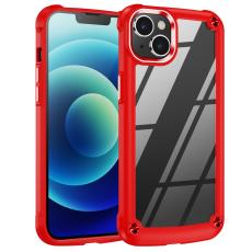 iPhone 15 Plus Skal Shockproof Hybrid Armor R&ouml;d - Teknikhallen.se