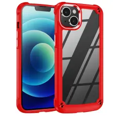  iPhone 15 Plus Skal Shockproof Hybrid Armor R&ouml;d - Teknikhallen.se