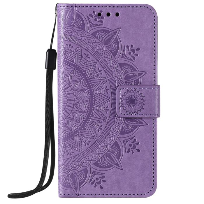 Bild 3,  iPhone 12 / 12 Pro - Mandala Fodral - Lila - Teknikhallen.se