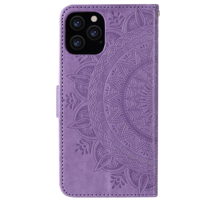 Bild 4,  iPhone 12 / 12 Pro - Mandala Fodral - Lila - Teknikhallen.se