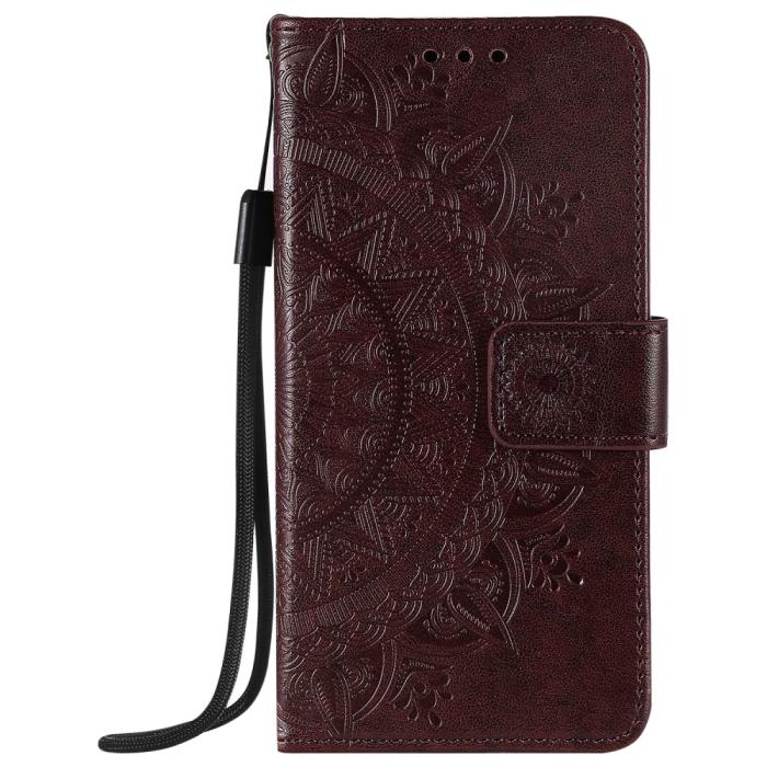 Bild 2,  iPhone 12 / 12 Pro - Mandala Fodral - Brun - Teknikhallen.se
