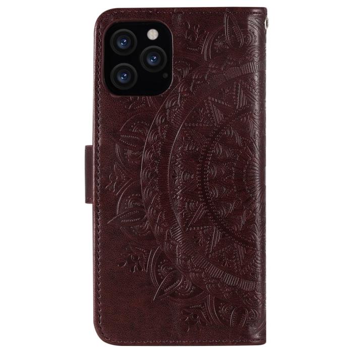 Bild 3,  iPhone 12 / 12 Pro - Mandala Fodral - Brun - Teknikhallen.se
