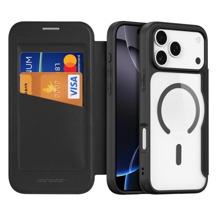 Bild 2, DUX DUCIS DUX DUCIS iPhone 17 Pro Fodral MagSafe Skin X Pro Svart - Teknikhallen.se