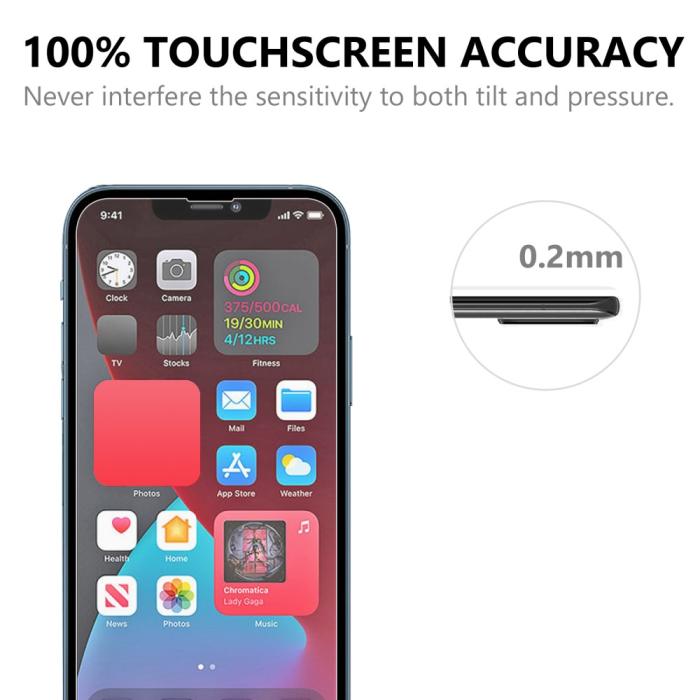 Bild 6,  iPhone 14 / 13 / 13 Pro - 2-PACK Skärmskydd I Härdat Glas - Teknikhallen.se