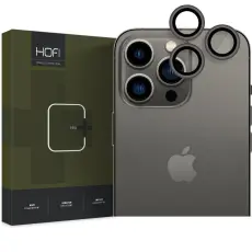 HOFI HOFI iPhone 14 Pro / 14 Pro Max Linsskydd Pro+ H&auml;rdat Glas Svart - Teknikhallen.se