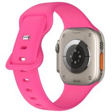 ColorPop Silikon Armband Butterfly Apple Watch 42/41/40/38 mm (M/L) Hot Pink - Teknikhallen.se