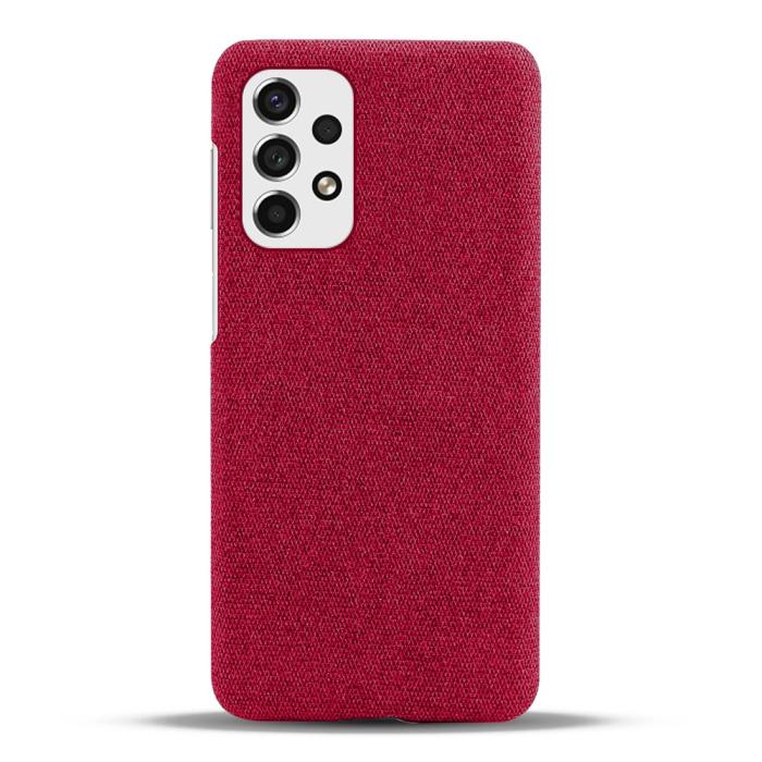 Bild 3,  Samsung Galaxy A53 5G Skal Tygbelagt Röd - Teknikhallen.se