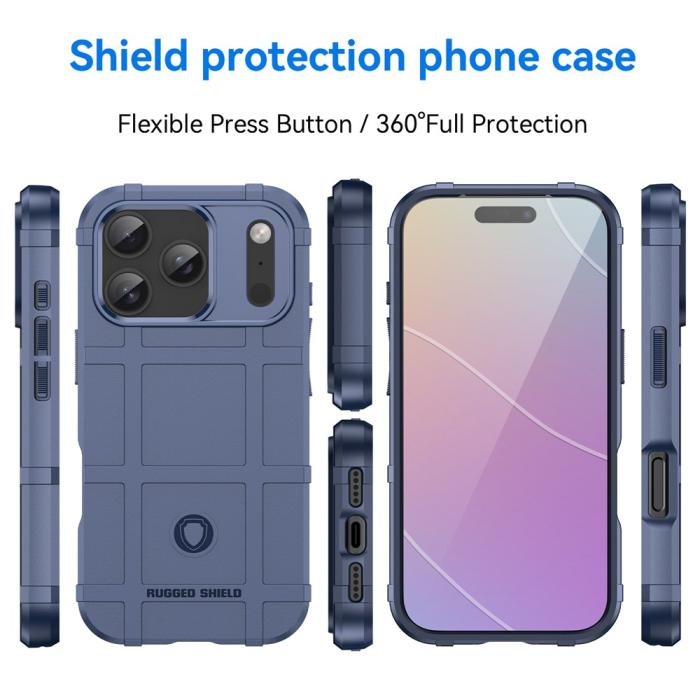 Bild 3,  iPhone 18 Pro / 17 Pro Skal Robust Blå - Teknikhallen.se