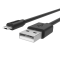 Smartline Smartline 2m Micro USB Laddningskabel Svart - Teknikhallen.se