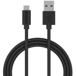 Smartline Smartline 2m Micro USB Laddningskabel Svart - Teknikhallen.se