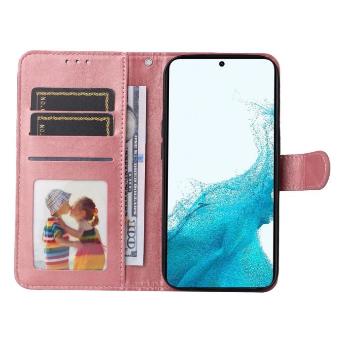 Bild 2,  Samsung Galaxy A54 5G Fodral Läder Roséguld - Teknikhallen.se