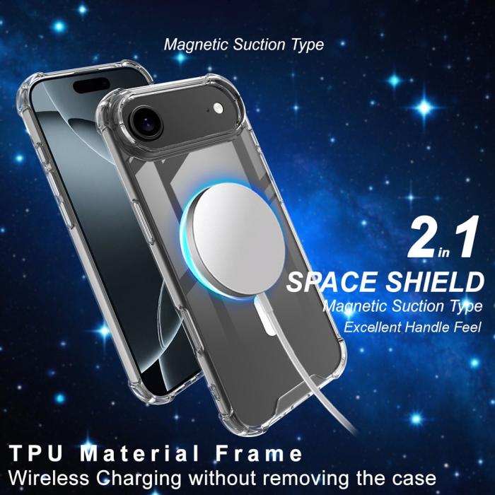 Bild 3, IMAK IMAK iPhone Air Skal MagSafe Shockproof Transparent - Teknikhallen.se