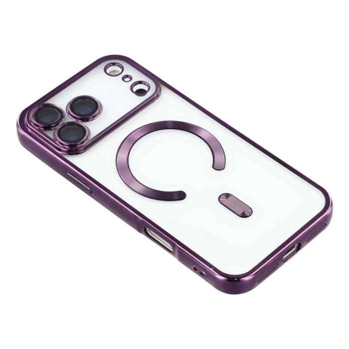 Bild 4,  iPhone 17 Pro Max Skal MagSafe Electroplated TPU Lila - Teknikhallen.se