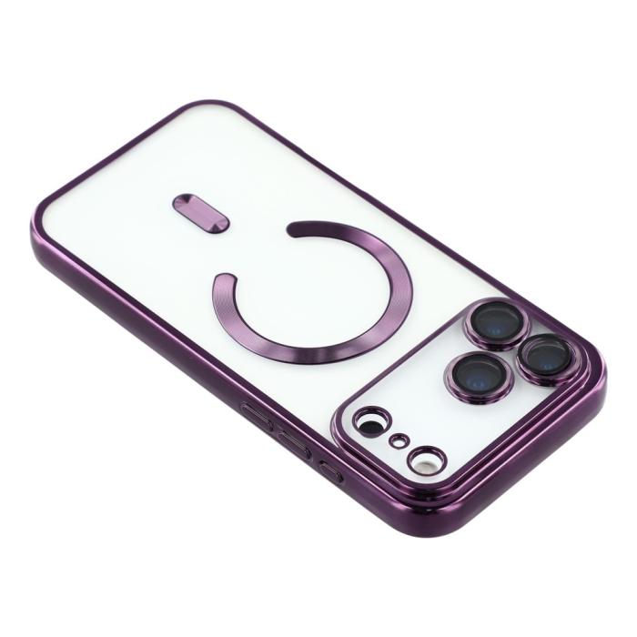Bild 5,  iPhone 17 Pro Max Skal MagSafe Electroplated TPU Lila - Teknikhallen.se