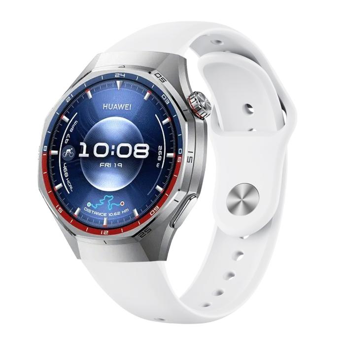 Bild 2,  Huawei Watch GT 6 Pro 46 mm Armband Silikon Vit - Teknikhallen.se