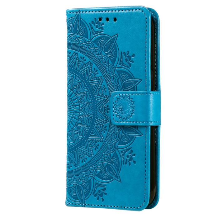 Bild 5,  Samsung Galaxy A35 5G Fodral Mandala Läder Blå - Teknikhallen.se