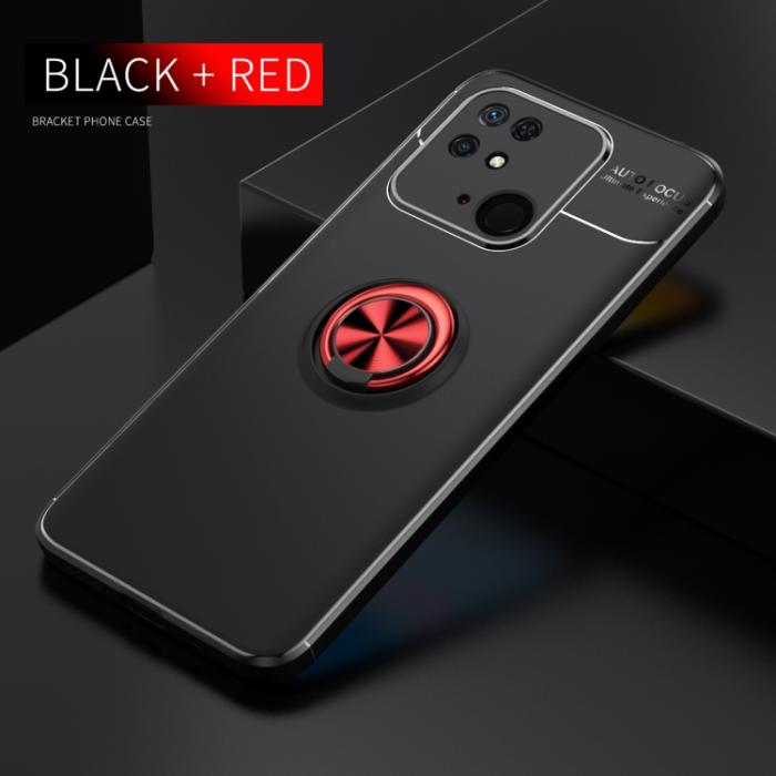 Bild 2,  Xiaomi Redmi 10C Skal Ring Svart/Röd - Teknikhallen.se