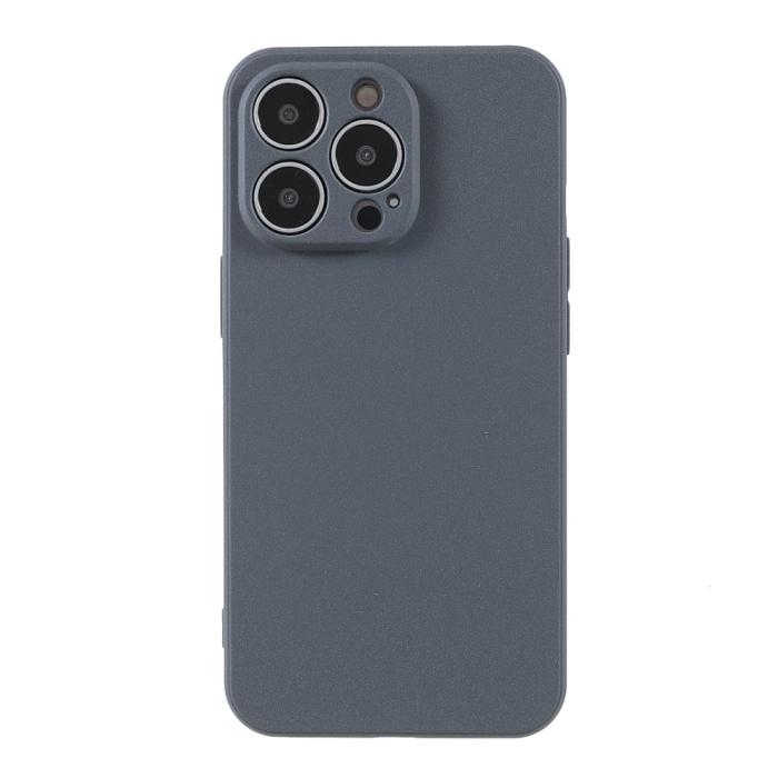 Bild 2,  iPhone 13 Pro Skal Matt TPU Grå - Teknikhallen.se
