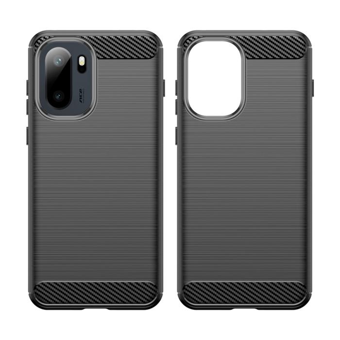 Bild 2,  OnePlus 15R Skal Borstad Stål Textur Svart - Teknikhallen.se