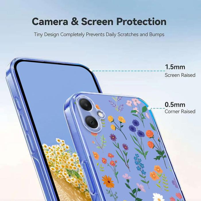 Bild 4,  Samsung Galaxy A07 4G Skal Med Tryck Blommor - Teknikhallen.se