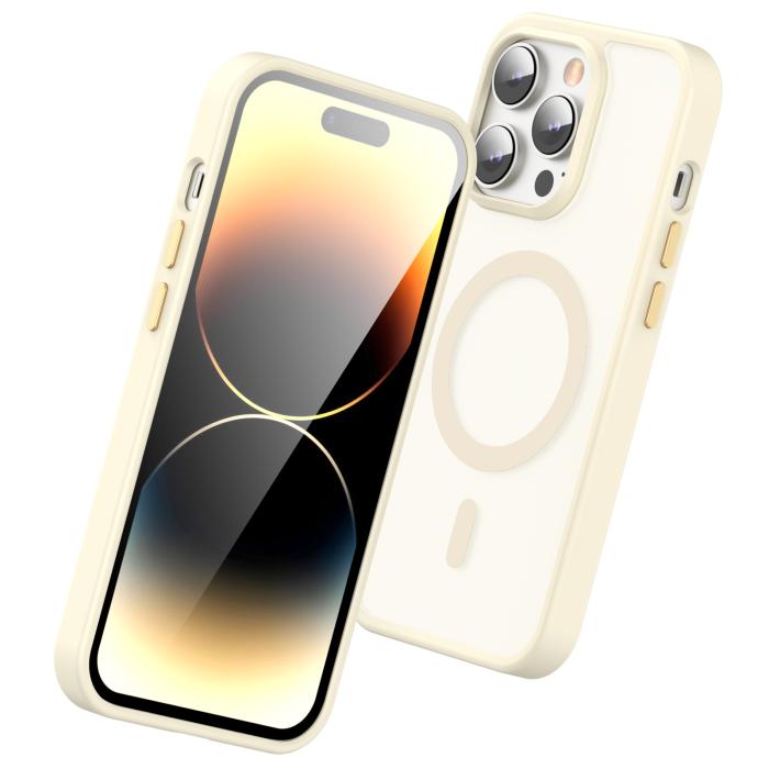 Bild 3, ColorPop ColorPop iPhone 14 Pro Max Skal CH MagSafe Matt Off White - Teknikhallen.se