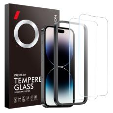 NORTHJO NORTHJO iPhone 14 Pro Sk&auml;rmskydd 2-PACK H&auml;rdat Glas - Teknikhallen.se