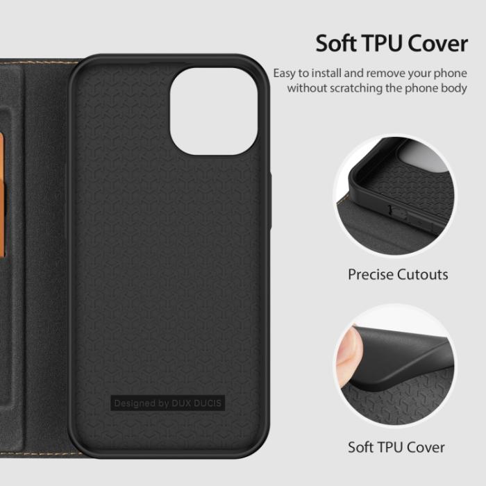 Bild 5, DUX DUCIS DUX DUCIS iPhone 14 Fodral Skin X2 Premium Svart - Teknikhallen.se