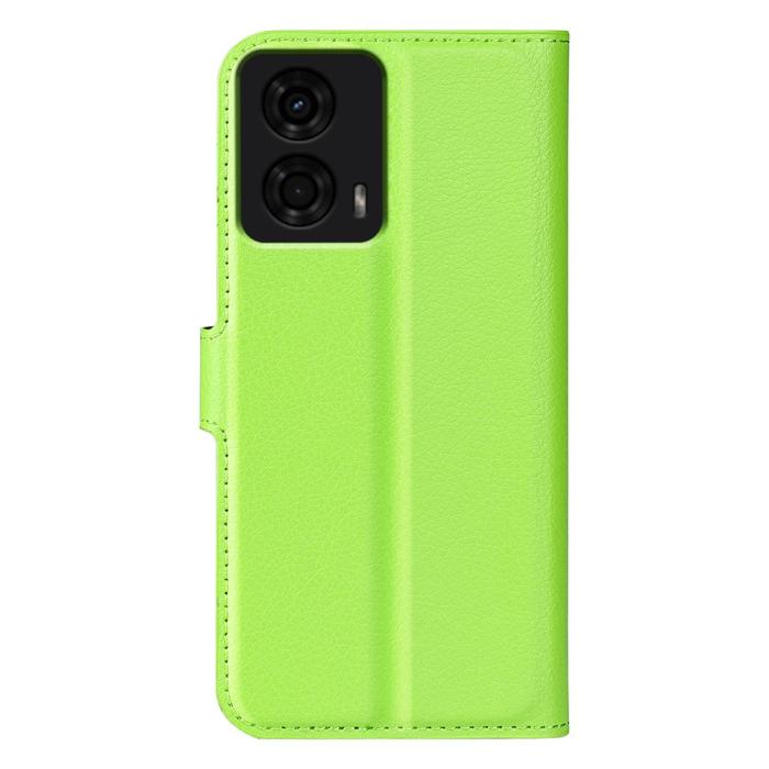 Bild 6,  Motorola Moto G04 4G/G24 4G Fodral Litchi Läder Grön - Teknikhallen.se